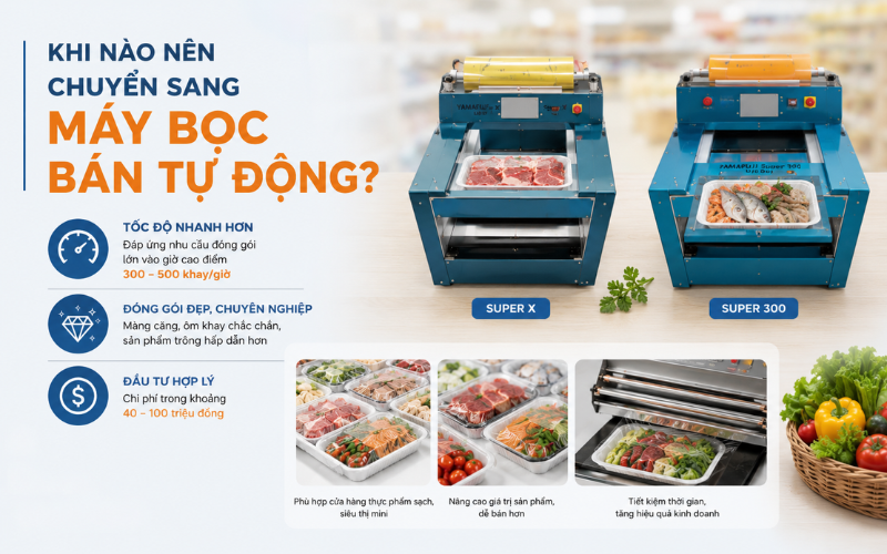 Khi nào nên chuyển sang máy bọc bán tự động