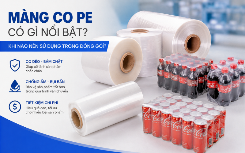 Khi nào nên sử dụng màng co PE trong đóng gói