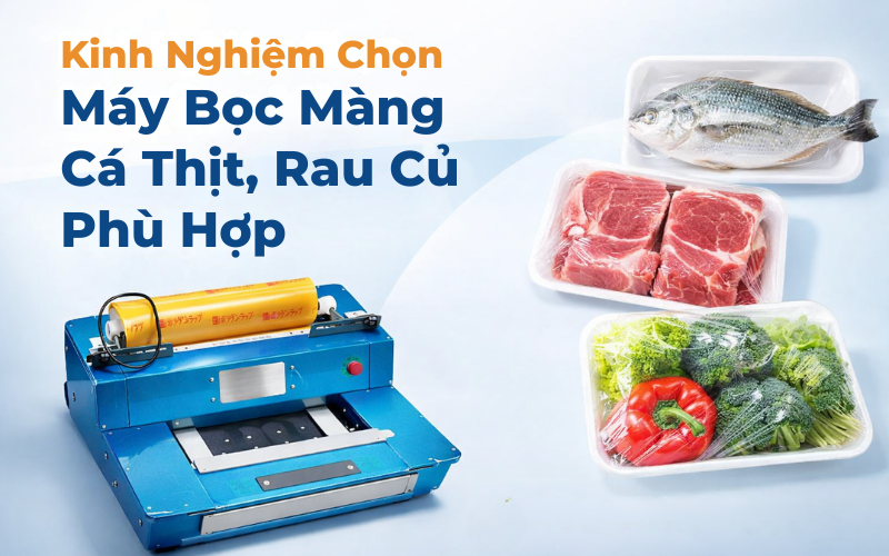 Kinh Nghiệm Chọn Máy Bọc Màng Bọc Cá Thịt, Rau Củ