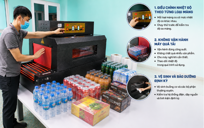 Những lưu ý giúp sử dụng máy bọc màng co hiệu quả và bền hơn