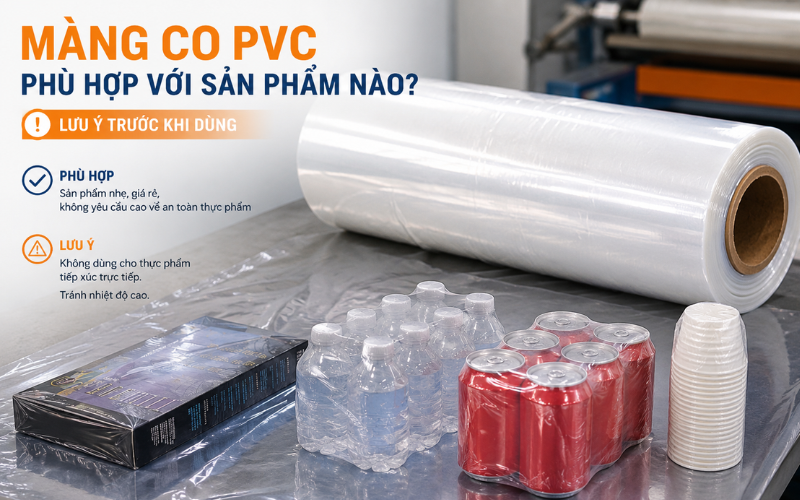 Màng co PVC phù hợp với sản phẩm nào? Lưu ý trước khi dùng