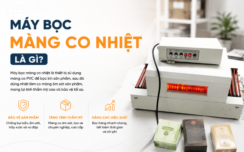 Máy bọc màng co nhiệt là gì