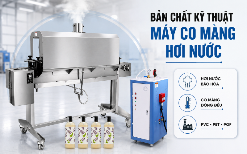 Máy co màng hơi nước hoạt động như thế nào