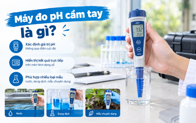 Máy đo pH cầm tay là gì