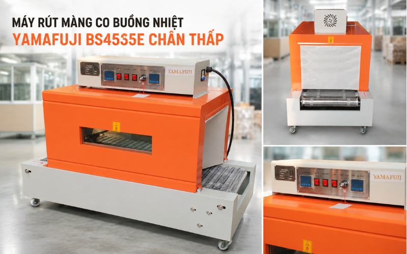 Máy rút màng co buồng nhiệt Yamafuji BS4535E chân thấp