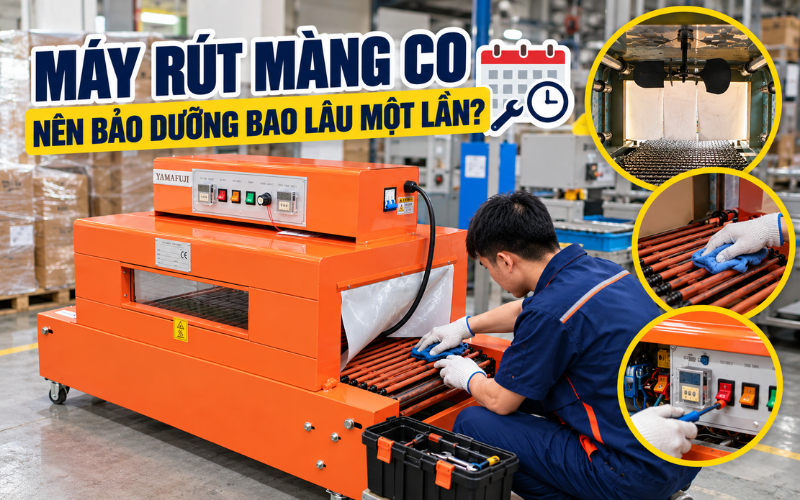 Máy rút màng co nên bảo dưỡng bao lâu một lần