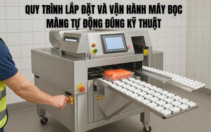 Quy Trình Lắp Đặt Và Vận Hành Máy Bọc Màng Tự Động Đúng Kỹ Thuật