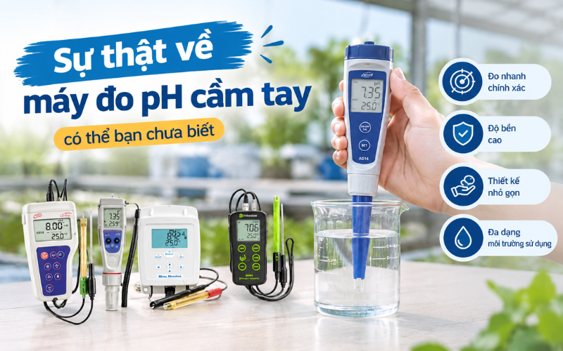 Sự thật về máy đo ph cầm tay có thể bạn chưa biết