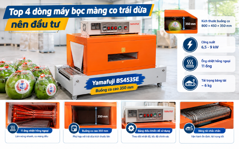 Yamafuji BS4535E - buồng co cao 350 mm