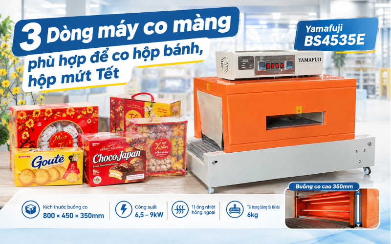 Yamafuji BS4535E - Phù hợp hộp bánh, hộp mứt và hộp quà Tết