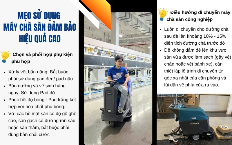 Mẹo Sử Dụng Máy Chà Sàn Đảm Bảo Hiệu Quả Cao
