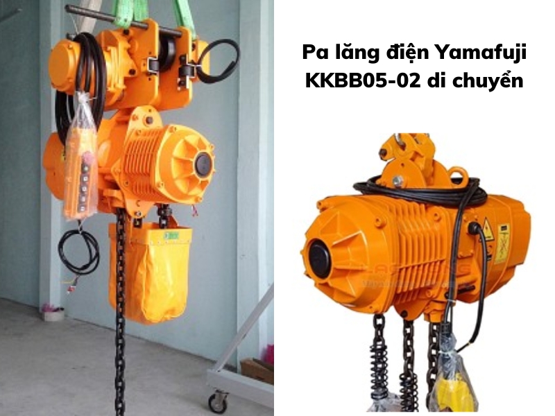 Pa lăng xích điện Yamafuji KKBB05-02 di chuyển