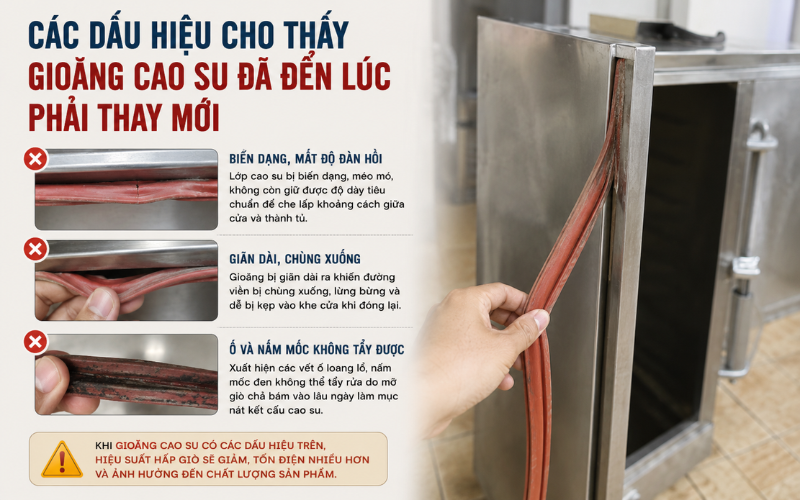 Các dấu hiệu cho thấy gioăng cao su đã đến lúc phải thay mới