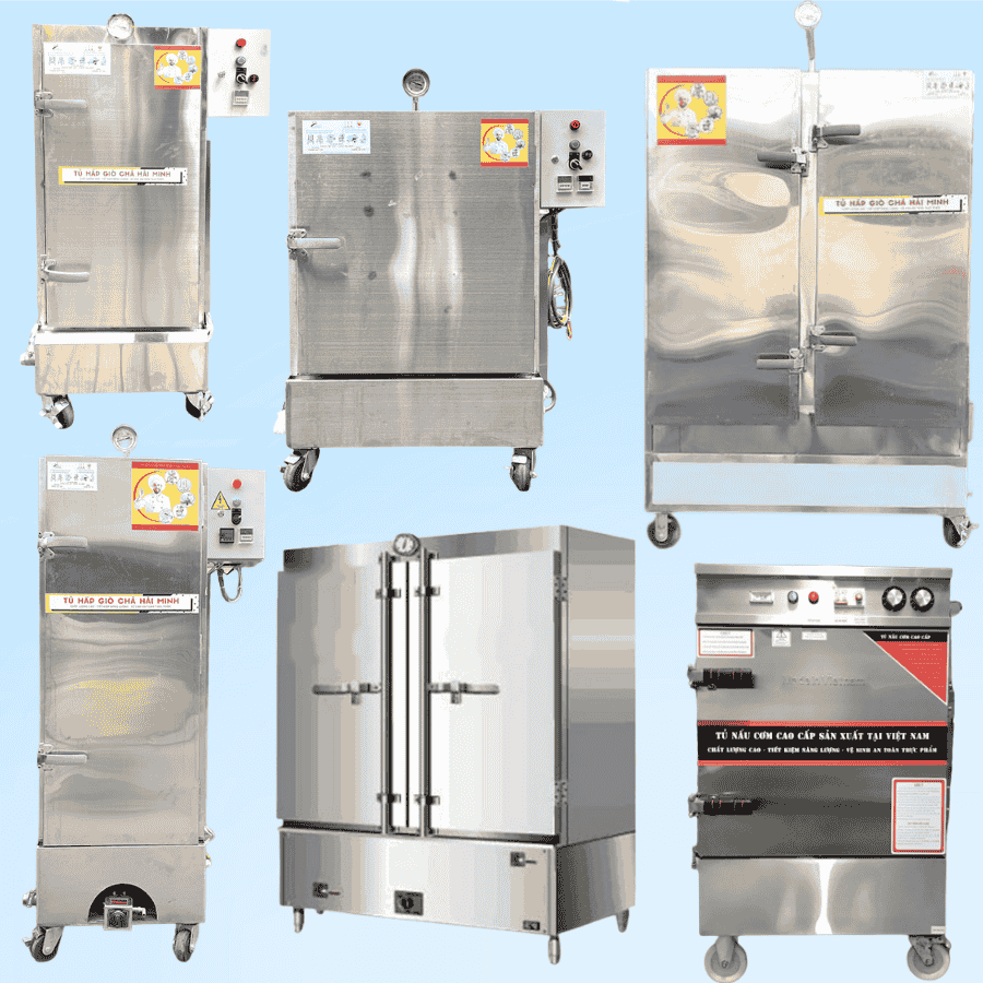 Tủ hấp giò chả Inox 304 đa năng hấp cơm, bánh bao, thực phẩm