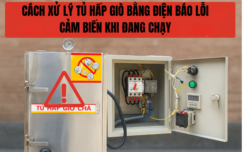 Cách Xử Lý Nồi Hấp Giò Bằng Điện Báo Lỗi Cảm Biến Khi Đang Chạy