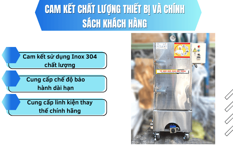Cam kết chất lượng thiết bị và chính sách khách hàng
