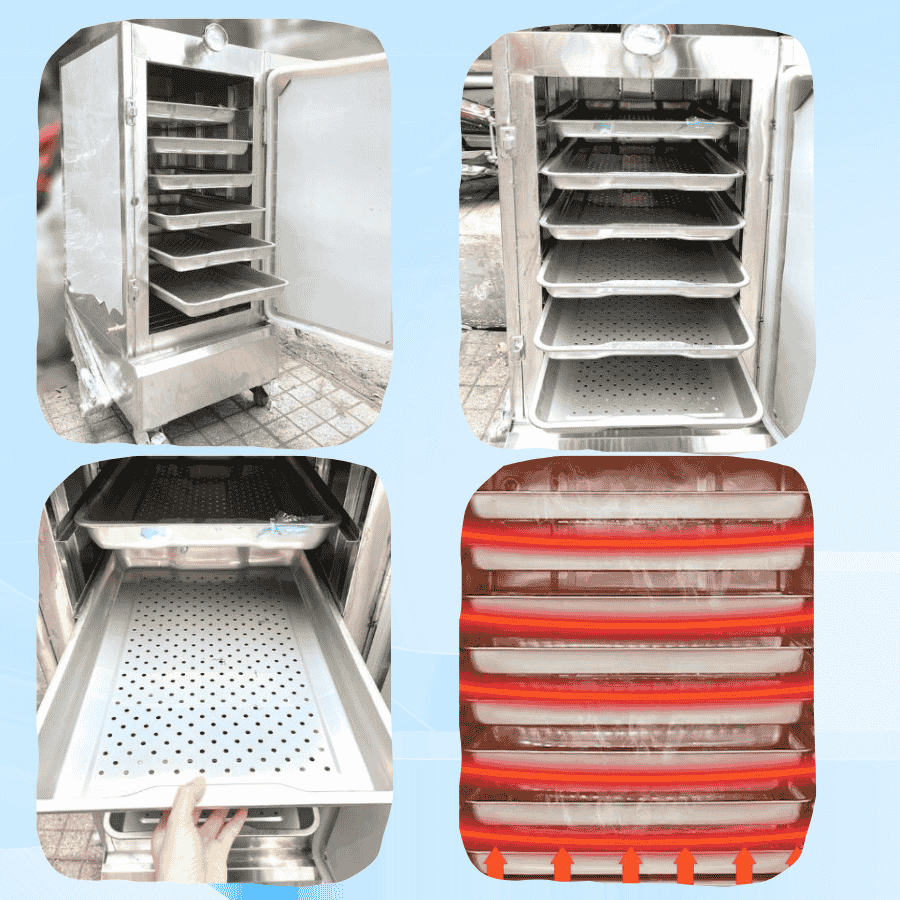 Cấu tạo tủ hấp giò chả chuyên dụng 1