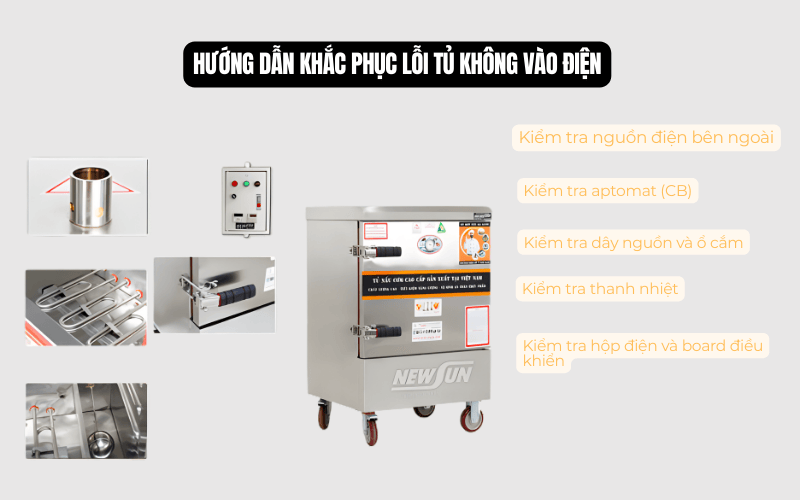 Hướng dẫn khắc phục lỗi tủ không vào điện