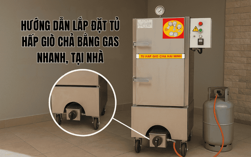Hướng Dẫn Lắp Đặt Tủ Hấp Giò Chả Bằng Gas Nhanh, Tại Nhà