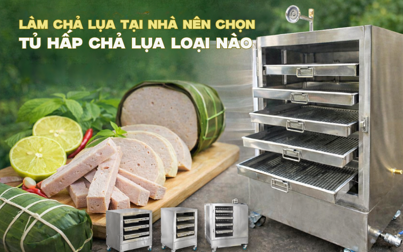 Làm chả lụa tại nhà nên chọn tủ hấp chả lụa loại nào
