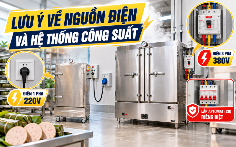 Lưu ý về nguồn điện và hệ thống công suất