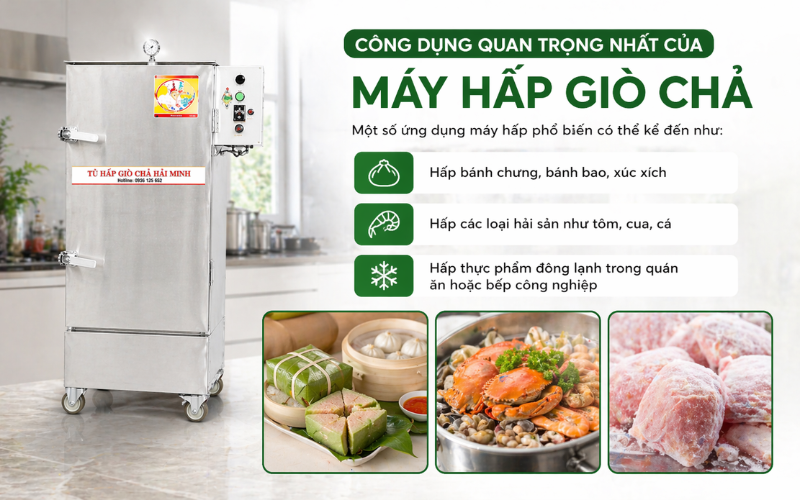 Một số công dụng mở rộng của tủ hấp giò chả
