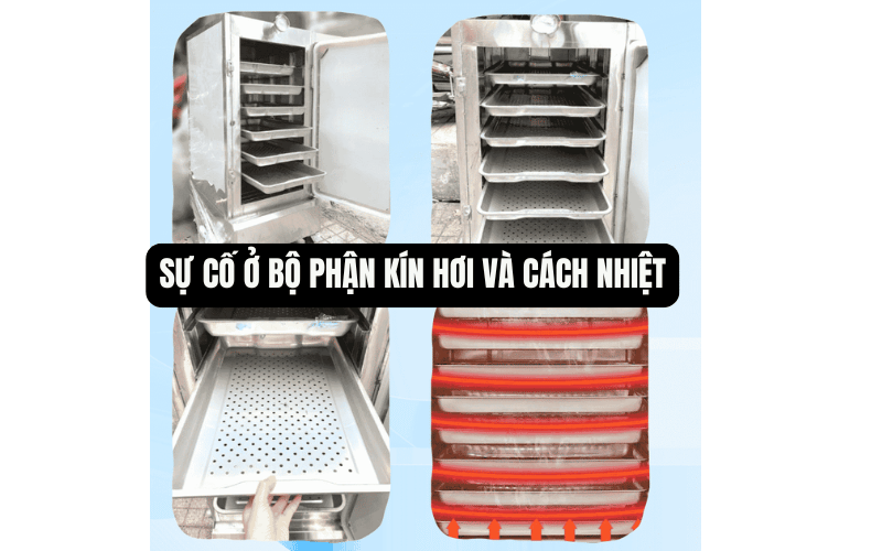  Sự cố ở bộ phận kín hơi và cách nhiệt