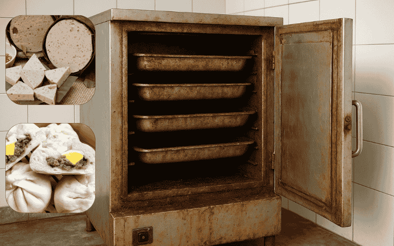 Vì sao tủ hấp giò chả dễ bị gỉ sét và hư hại