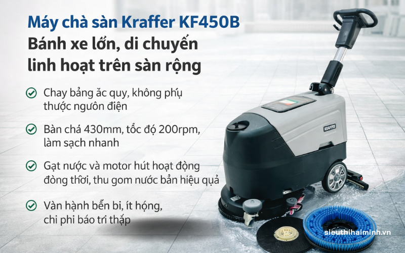 Máy chà sàn Kraffer KF450B