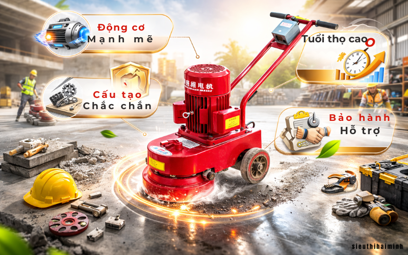 Vì sao nên mua máy mài sàn bê tông chính hãng?