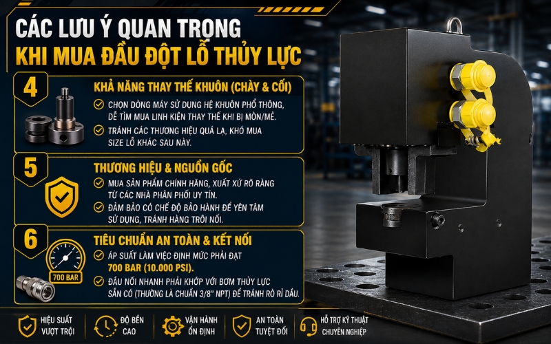 Kinh nghiệm mua đầu đột thủy lực chất lượng