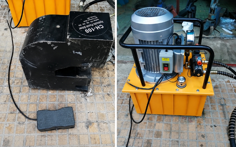 Máy đột thủy lực sử dụng bơm điện