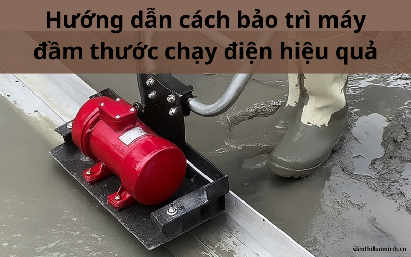 Hướng dẫn cách bảo trì máy đầm thước chạy điện đơn giản và hiệu quả