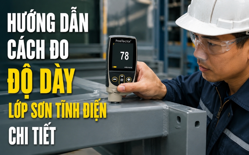 Hướng dẫn cách đo độ dày lớp sơn tĩnh điện chi tiết 