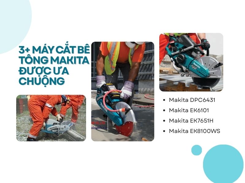 3+ máy cắt bê tông Makita được ưa chuộng 