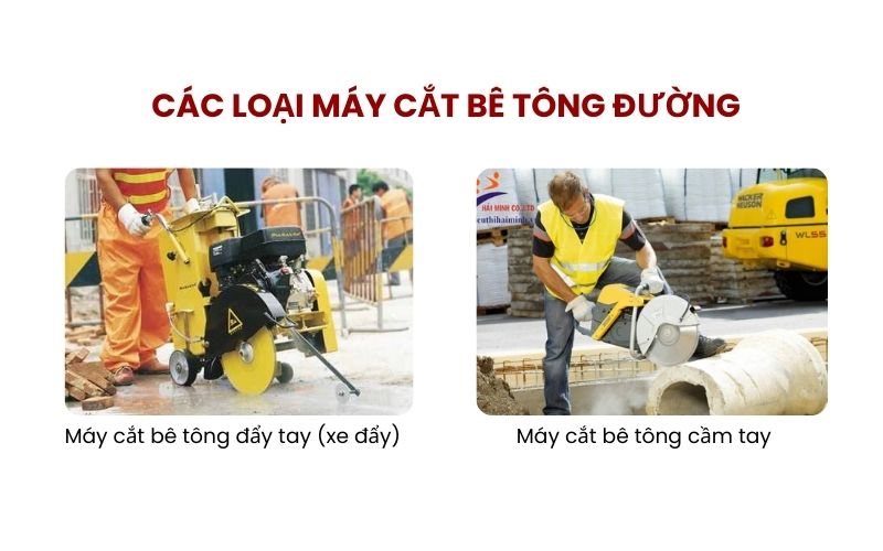 Các loại máy cắt bê tông đường