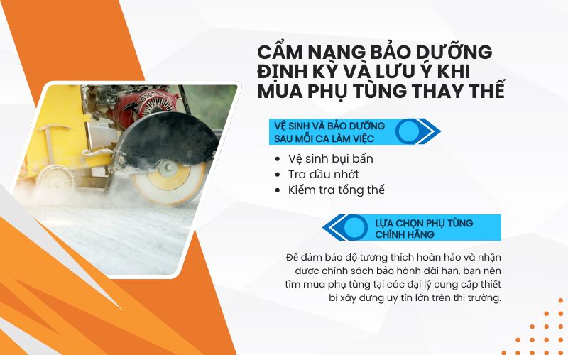 Cẩm nang bảo dưỡng định kỳ và lưu ý khi mua phụ tùng thay thế