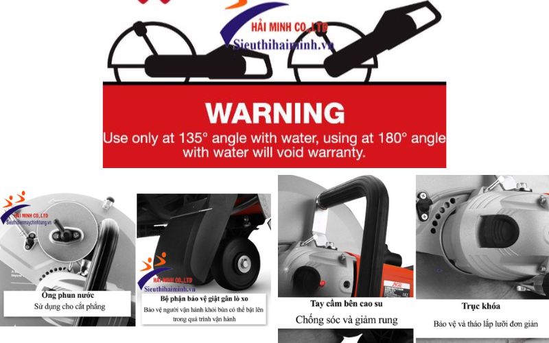 Cấu tạo đặc biệt của máy cưa bê tông HM C14