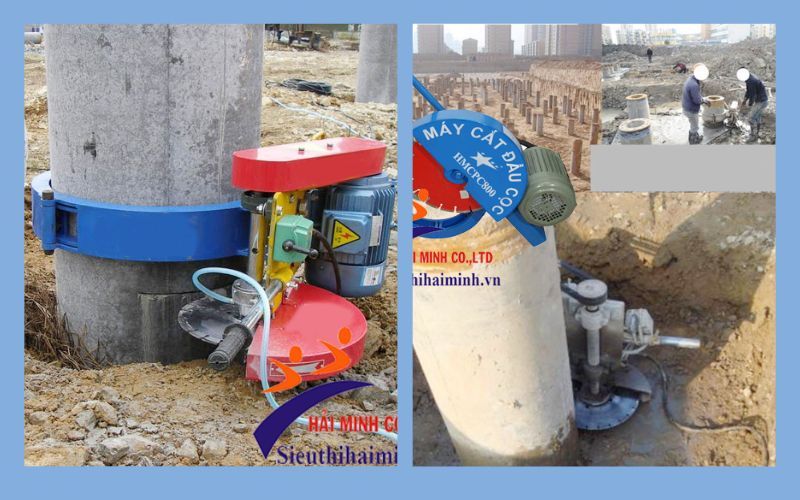 Đặc điểm của máy cắt đầu cọc bê tông HMC PC800