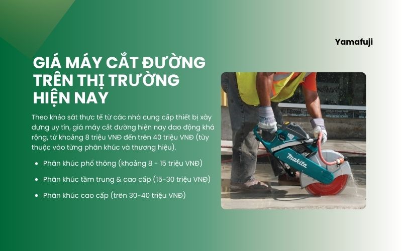 Giá máy cắt đường trên thị trường hiện nay 