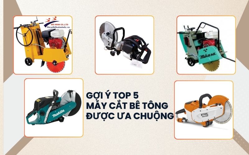Gợi ý top 5 máy cắt bê tông được ưa chuộng