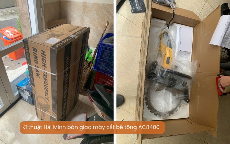 Kĩ thuật bàn giao máy cắt bê tông AC8400