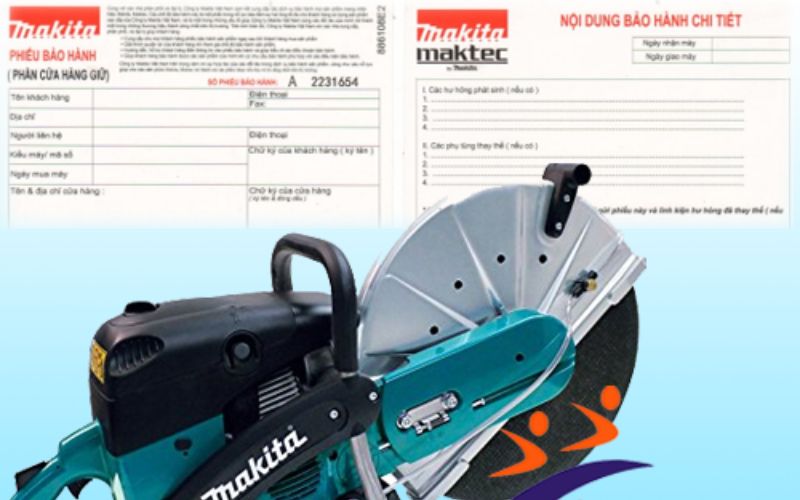 Kiếm tra phiếu bảo hành máy cắt bê tông Makita