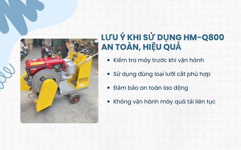 Lưu ý khi sử dụng HM-Q800 an toàn, hiệu quả 