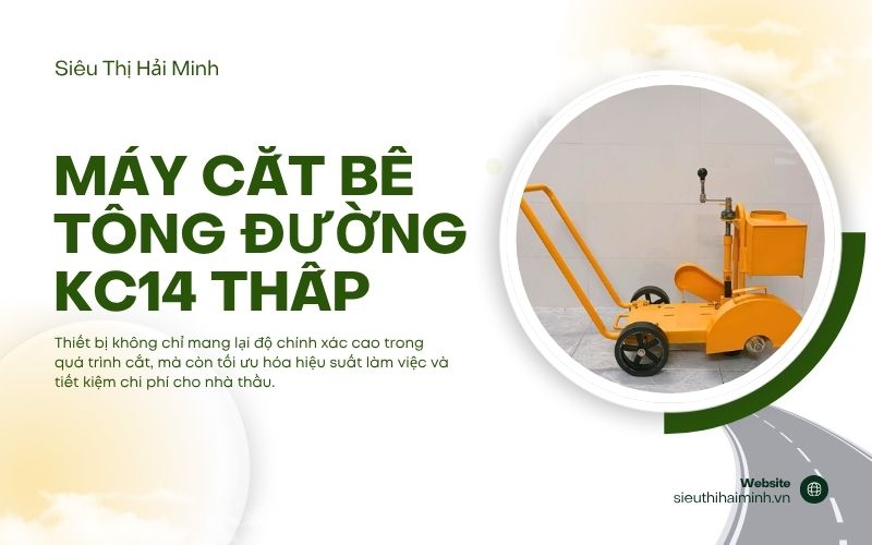 Máy cắt bê tông đường KC14 thấp