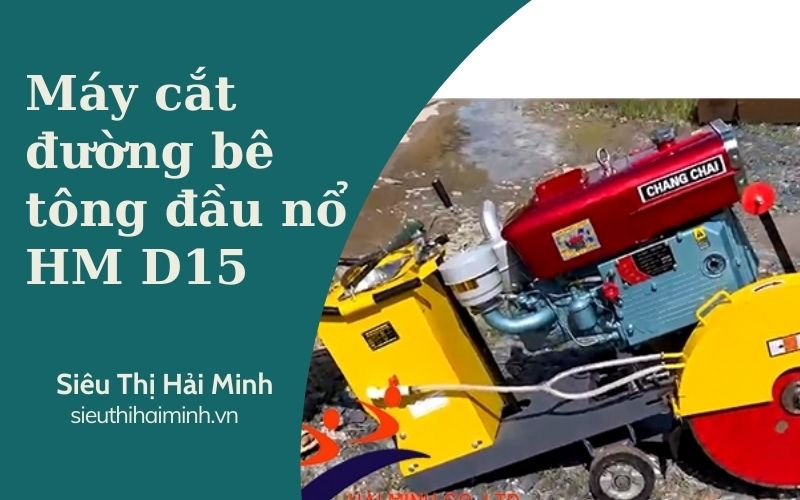 Máy cắt đường bê tông đầu nổ HM D15 (đã có động cơ d15)