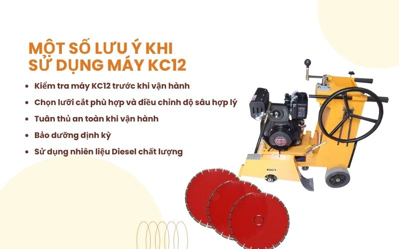 Một số lưu ý khi sử dụng máy KC12