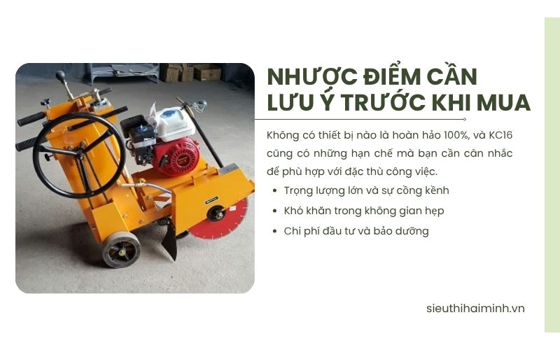 Nhược điểm cần lưu ý trước khi mua