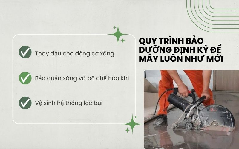 Quy trình bảo dưỡng định kỳ để máy luôn như mới