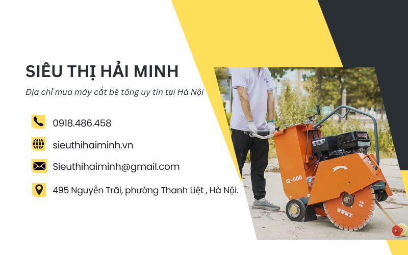 Siêu Thị Hải Minh - Địa chỉ mua máy cắt bê tông uy tín tại Hà Nội